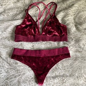 Victoria’s secret PINK bralette and panties set